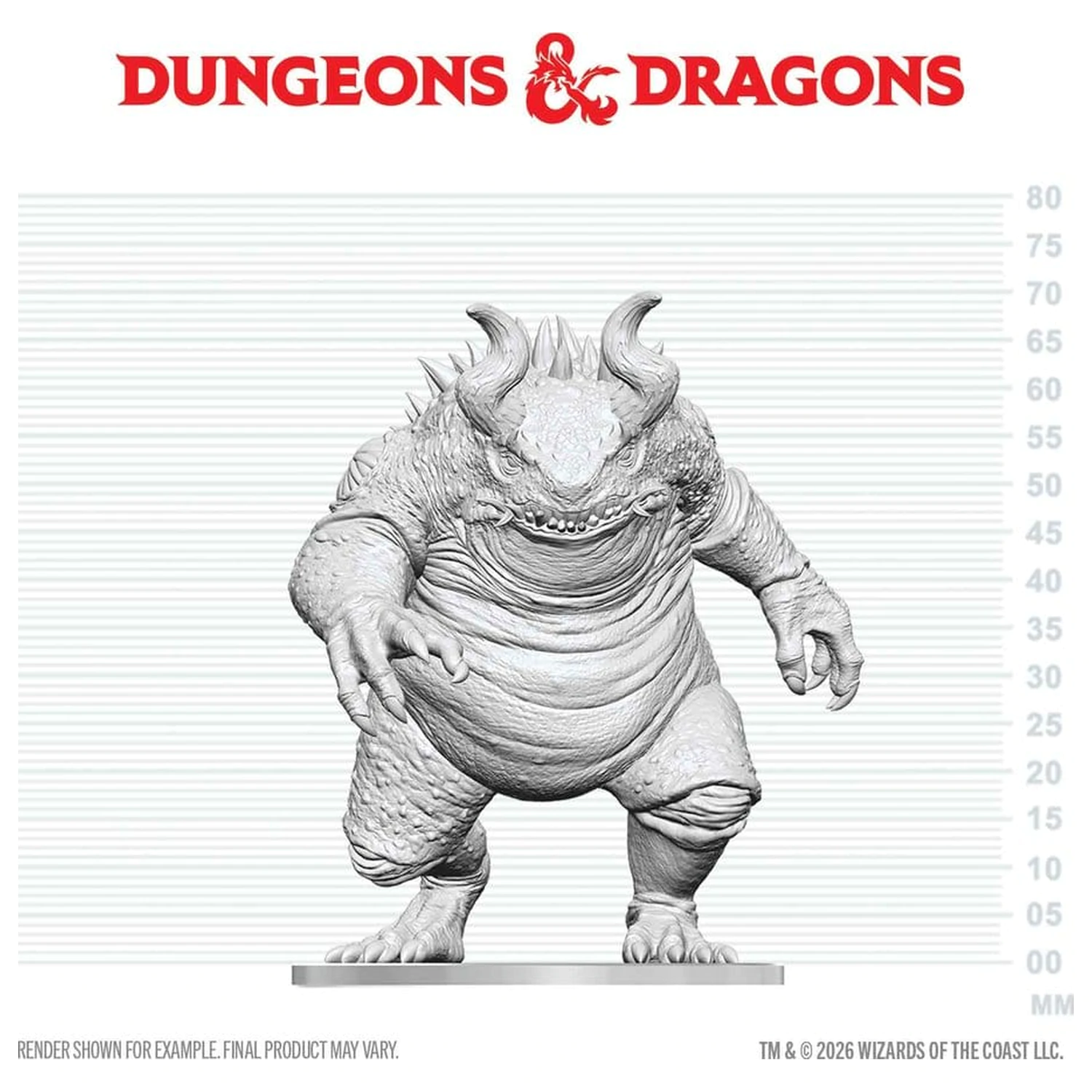 Dungeons & Dragons Nolzur's Marvelous Miniatures Miniatura nepictata Hezrou 17 cm poza produsului