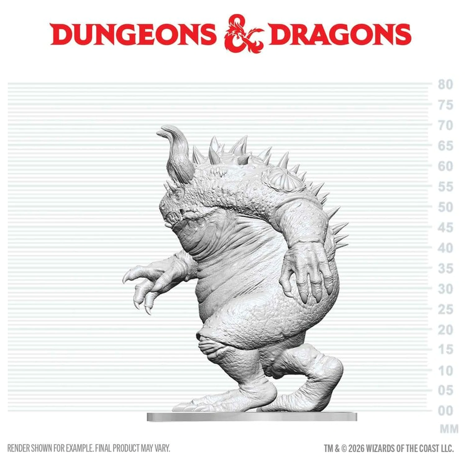 Dungeons & Dragons Nolzur's Marvelous Miniatures Miniatura nepictata Hezrou 17 cm poza produsului