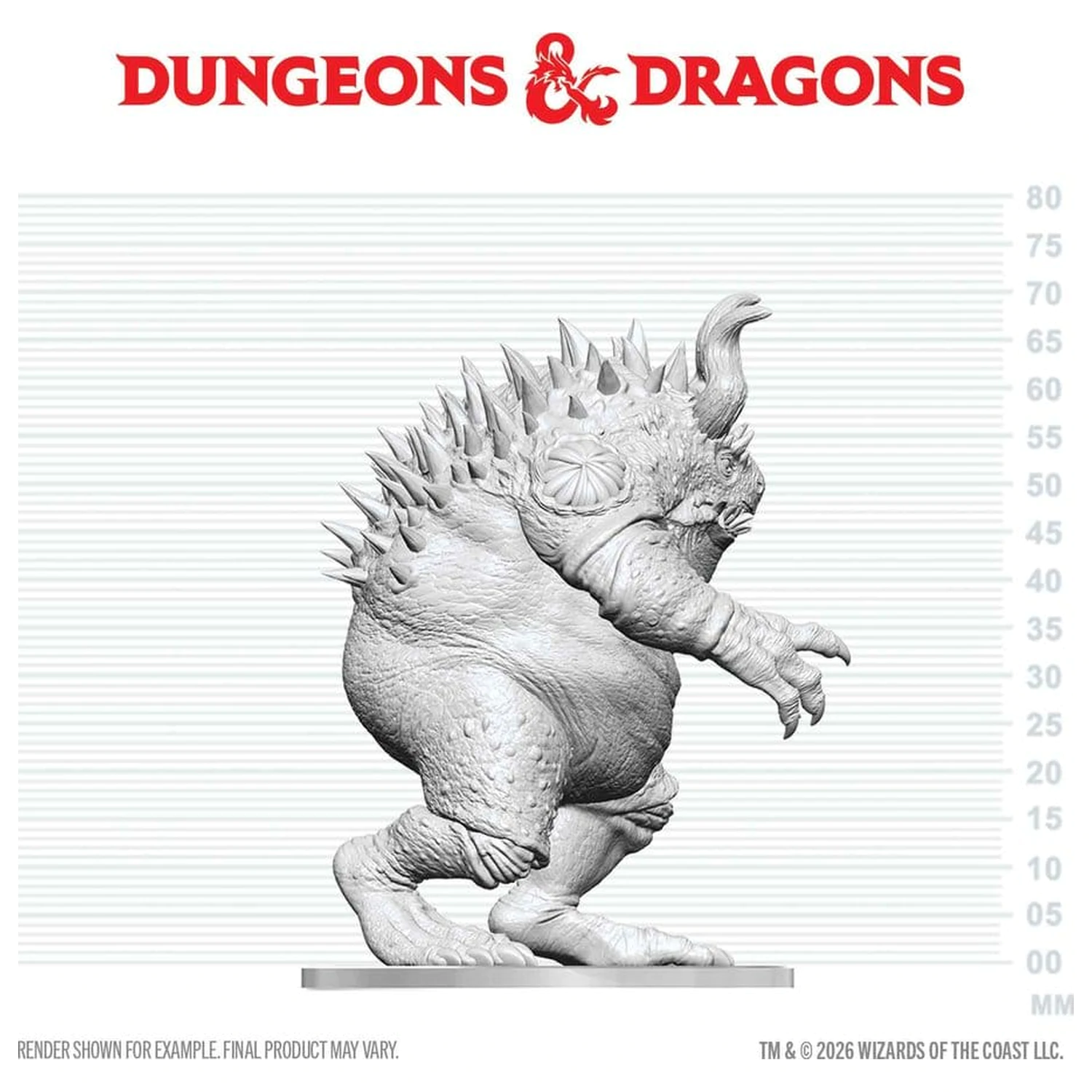 Dungeons & Dragons Nolzur's Marvelous Miniatures Miniatura nepictata Hezrou 17 cm poza produsului