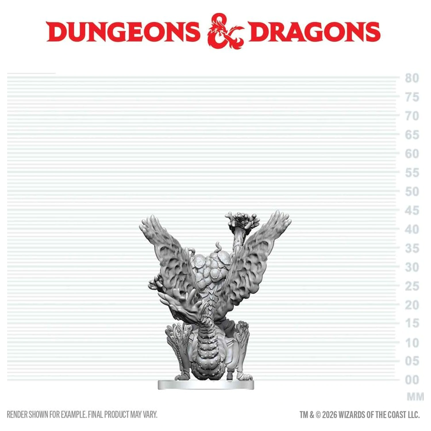 Dungeons & Dragons Nolzur's Marvelous Miniatures Unpainted Miniatura Mi-Go 14 cm poza produsului