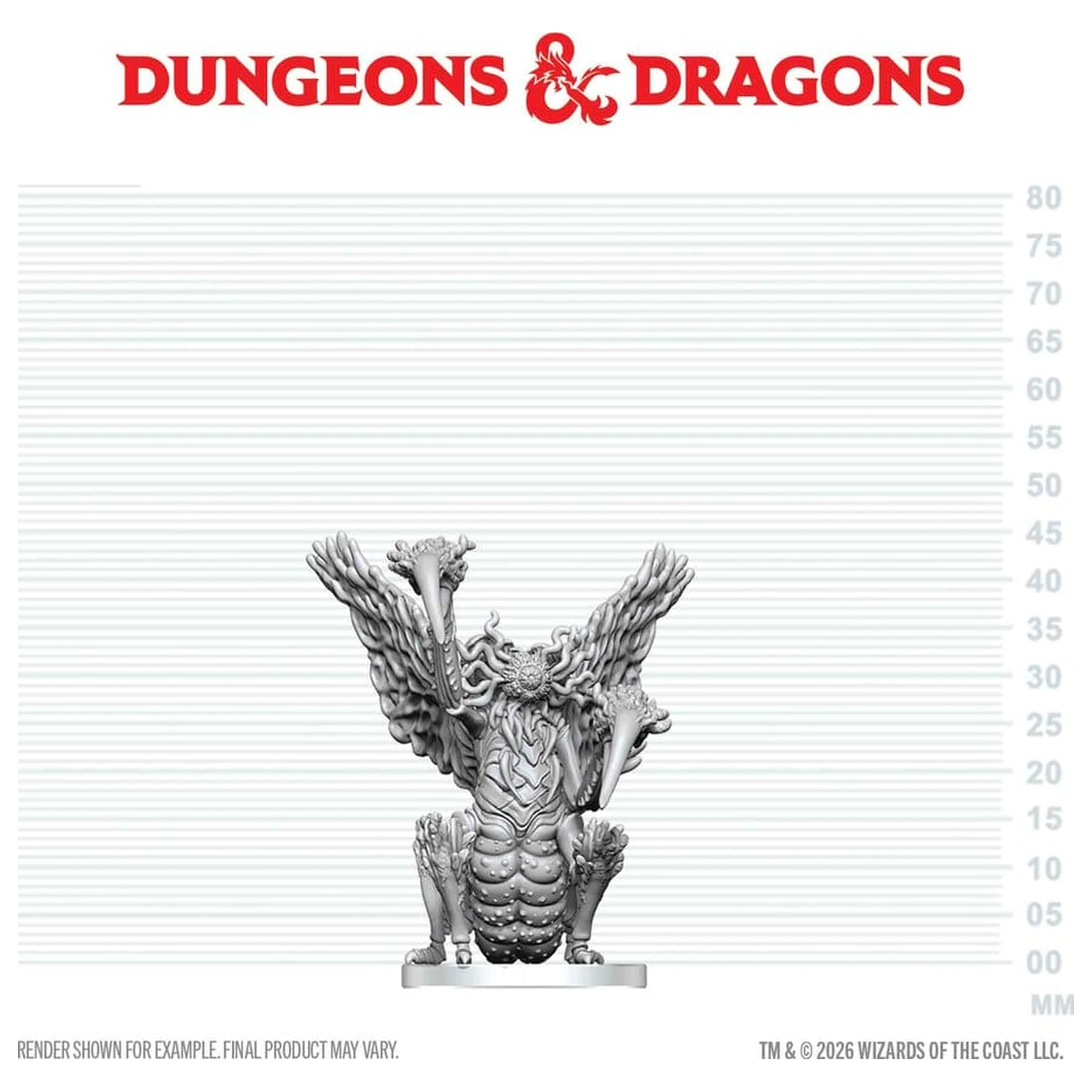 Dungeons & Dragons Nolzur's Marvelous Miniatures Unpainted Miniatura Mi-Go 14 cm poza produsului