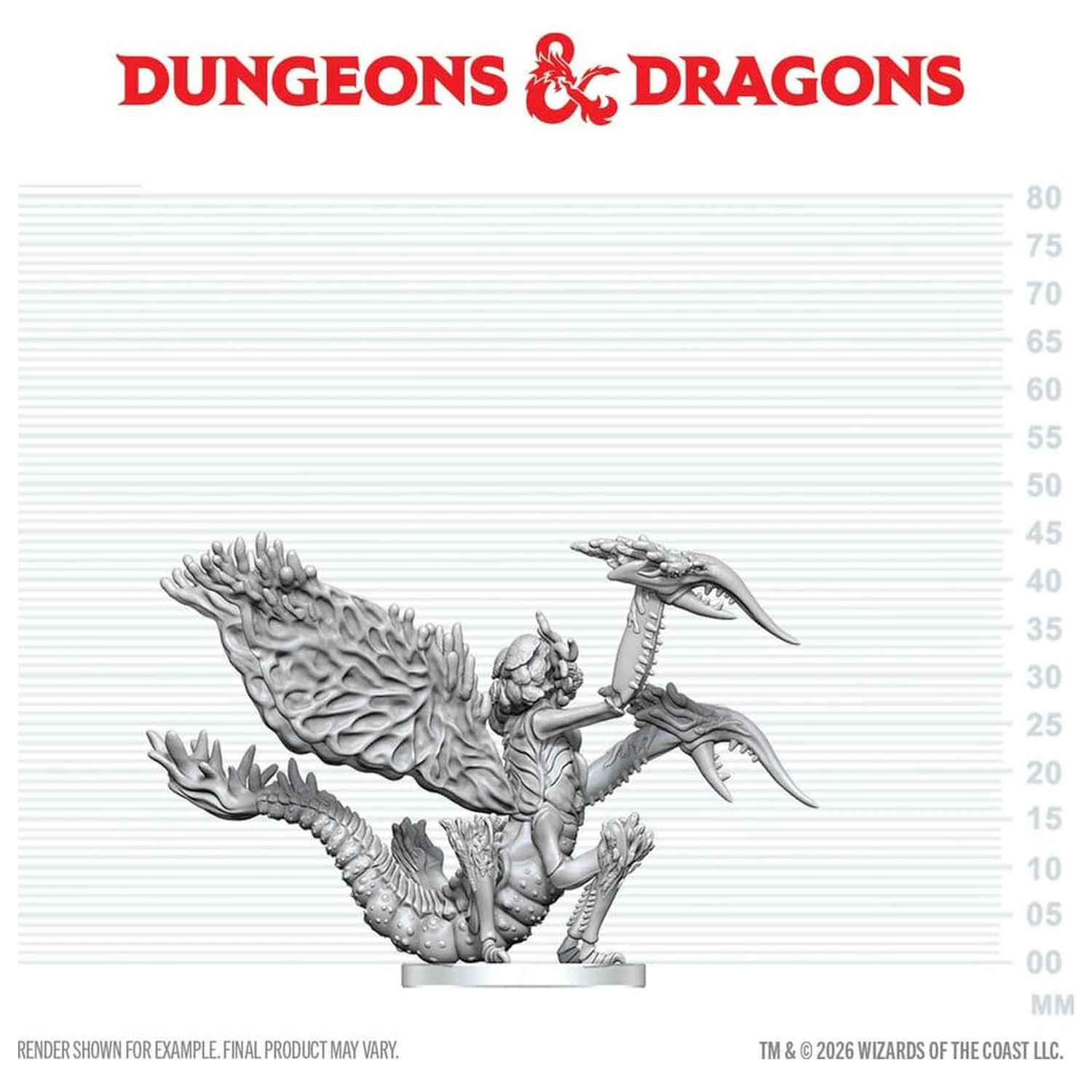 Dungeons & Dragons Nolzur's Marvelous Miniatures Unpainted Miniatura Mi-Go 14 cm poza produsului