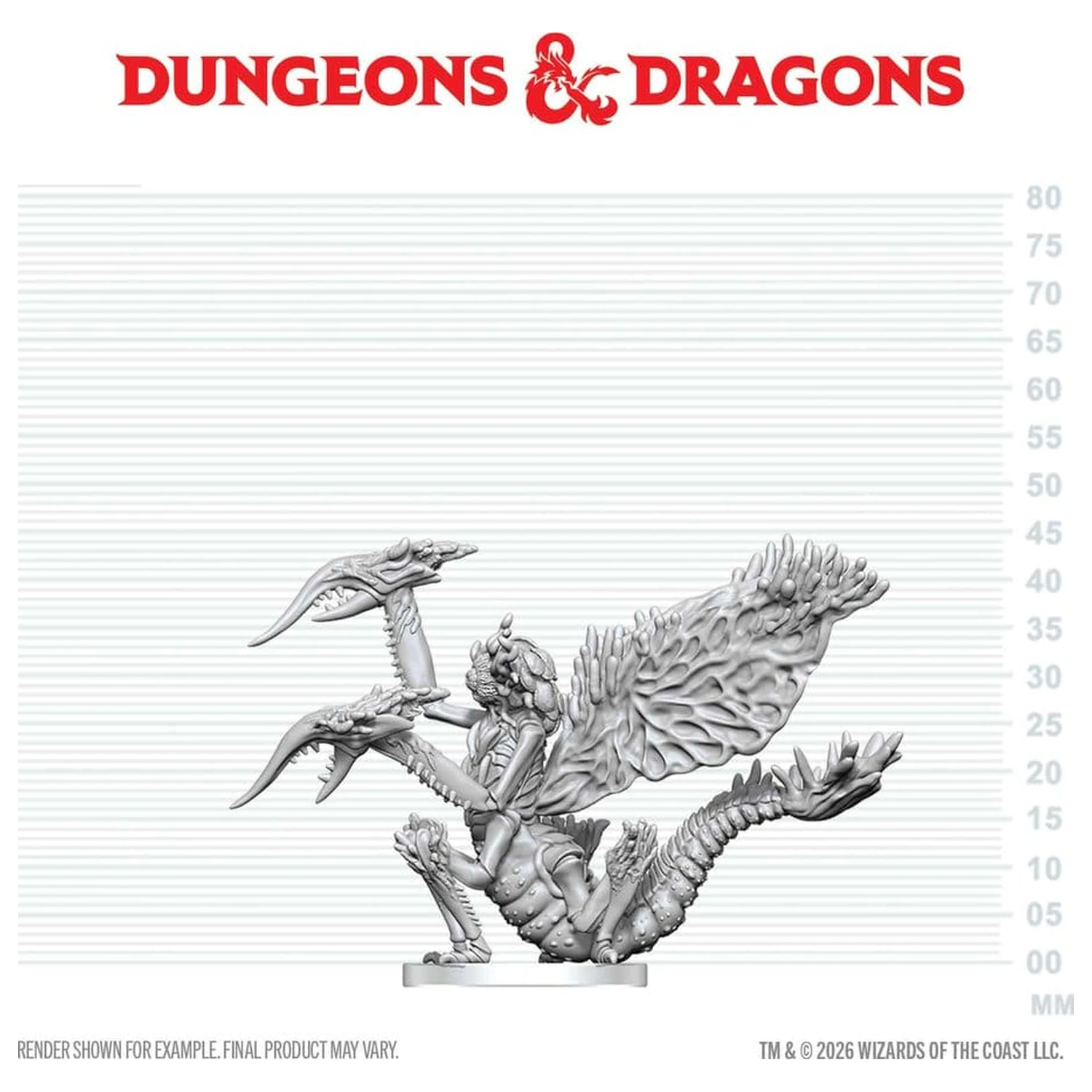 Dungeons & Dragons Nolzur's Marvelous Miniatures Unpainted Miniatura Mi-Go 14 cm poza produsului