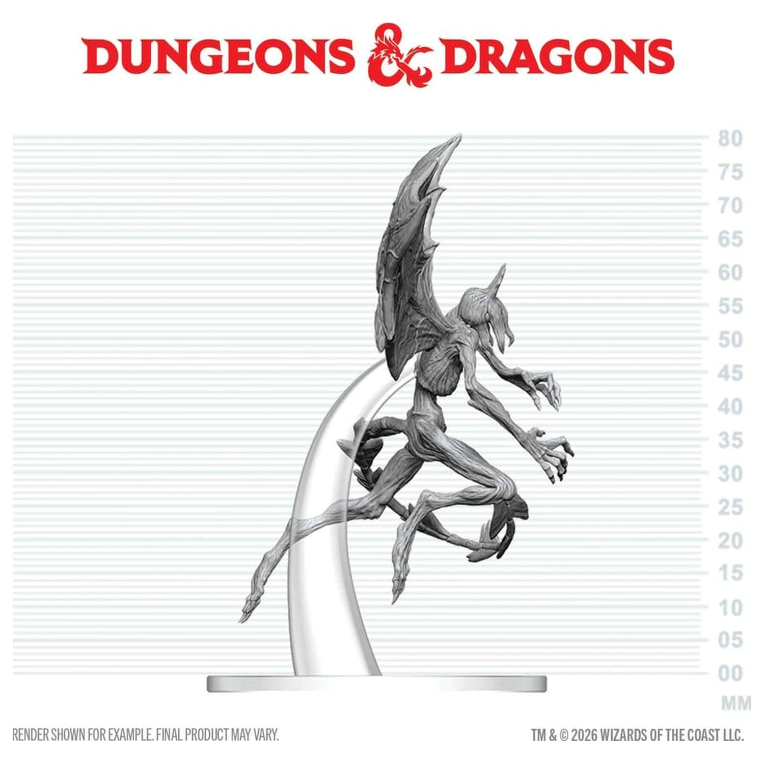 Dungeons & Dragons Nolzur's Marvelous Miniatures Miniatura nepictata Nightgaunt 17 cm poza produsului