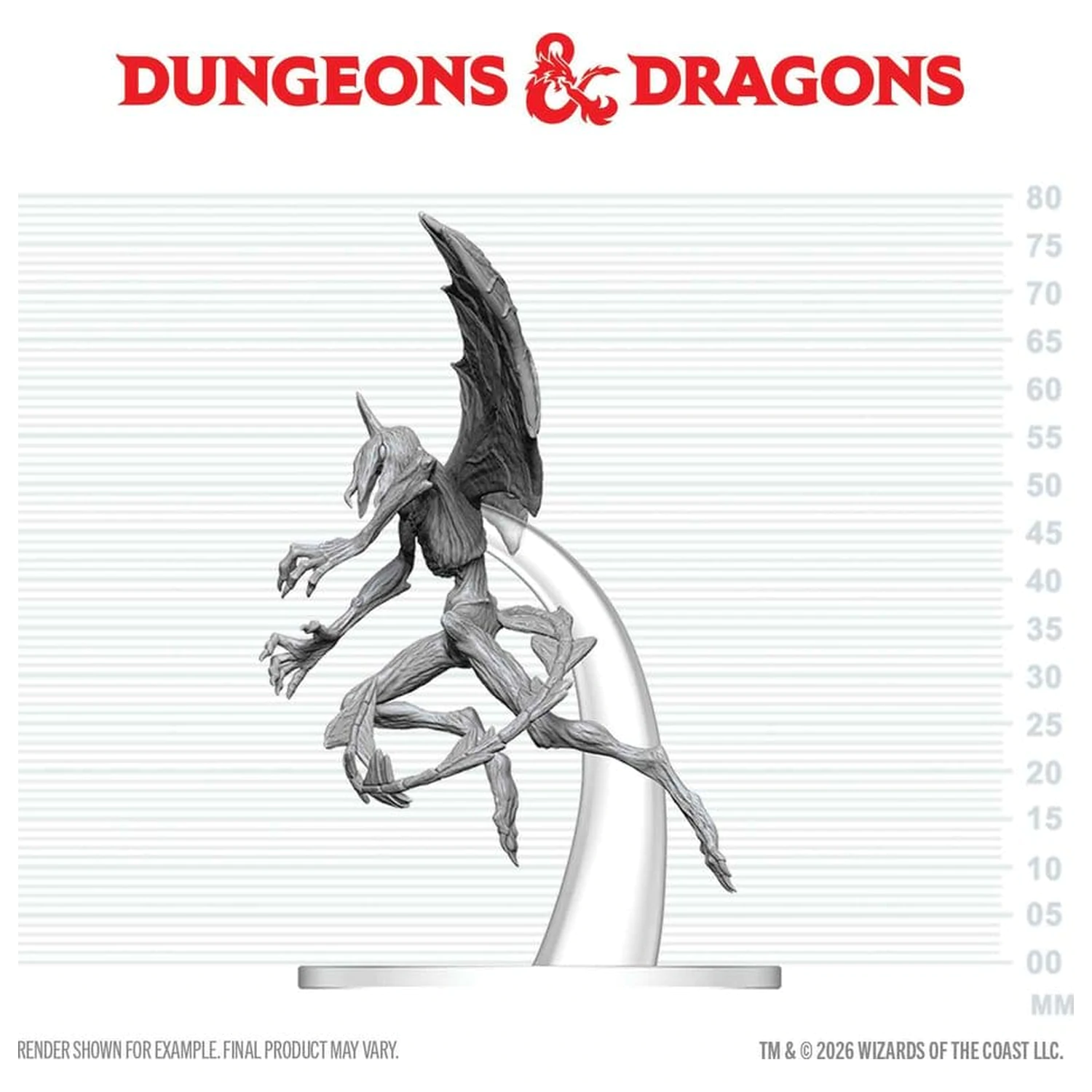 Dungeons & Dragons Nolzur's Marvelous Miniatures Miniatura nepictata Nightgaunt 17 cm poza produsului