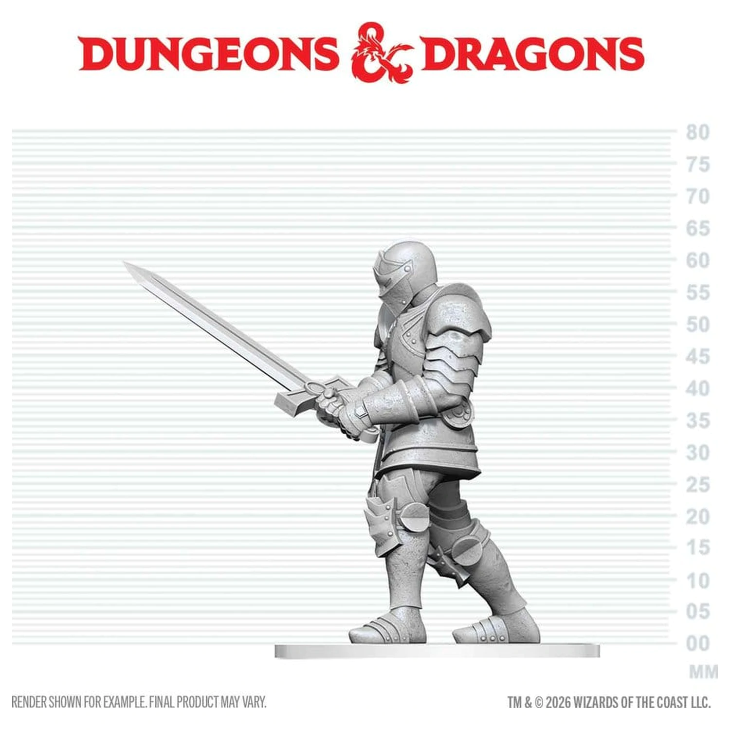Dungeons & Dragons Nolzur's Marvelous Miniatures Miniatura nepictata Red Knight Guardian Golem 14 cm poza produsului