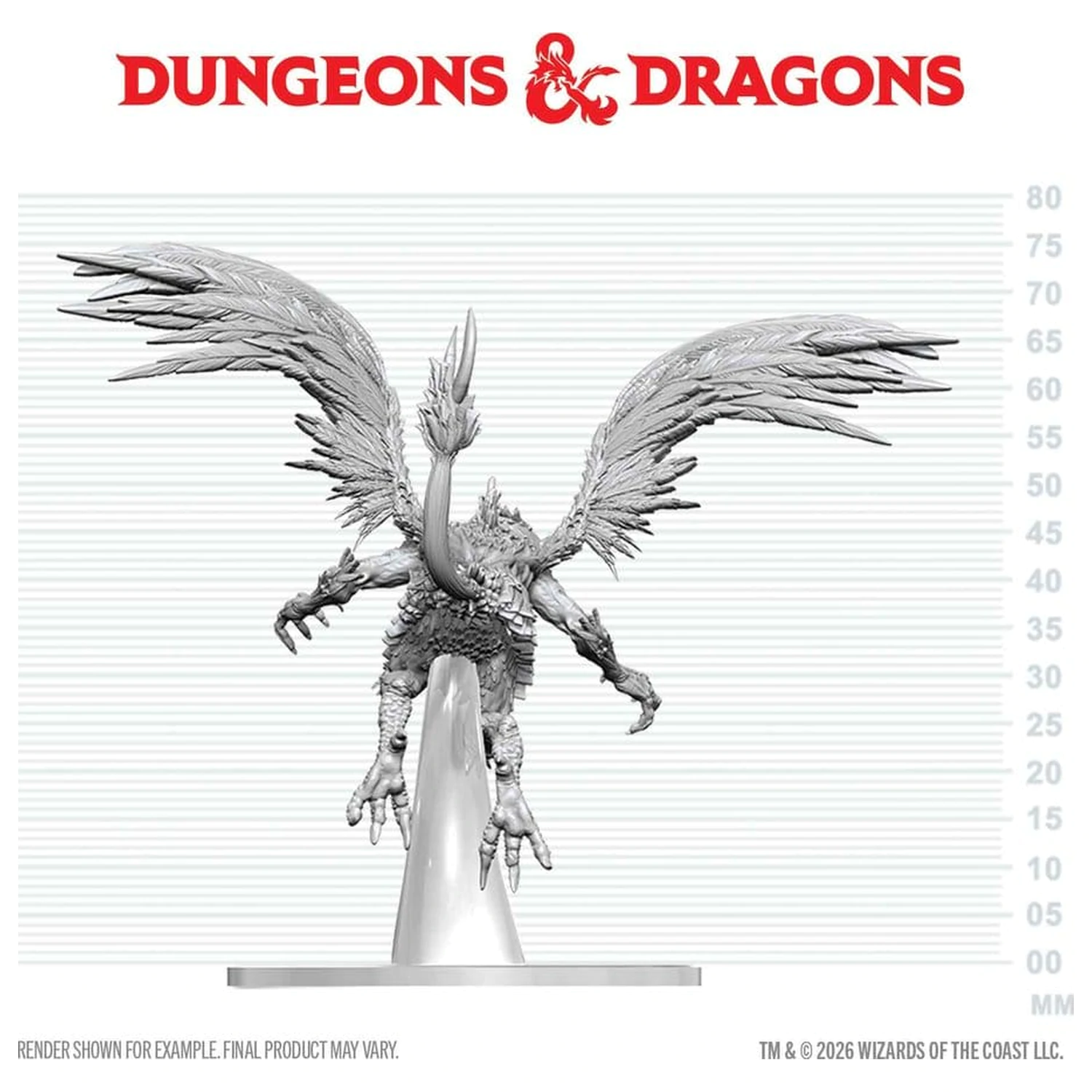 Dungeons & Dragons Nolzur's Marvelous Miniatures Miniatura nevopsita Vrock 17 cm poza produsului