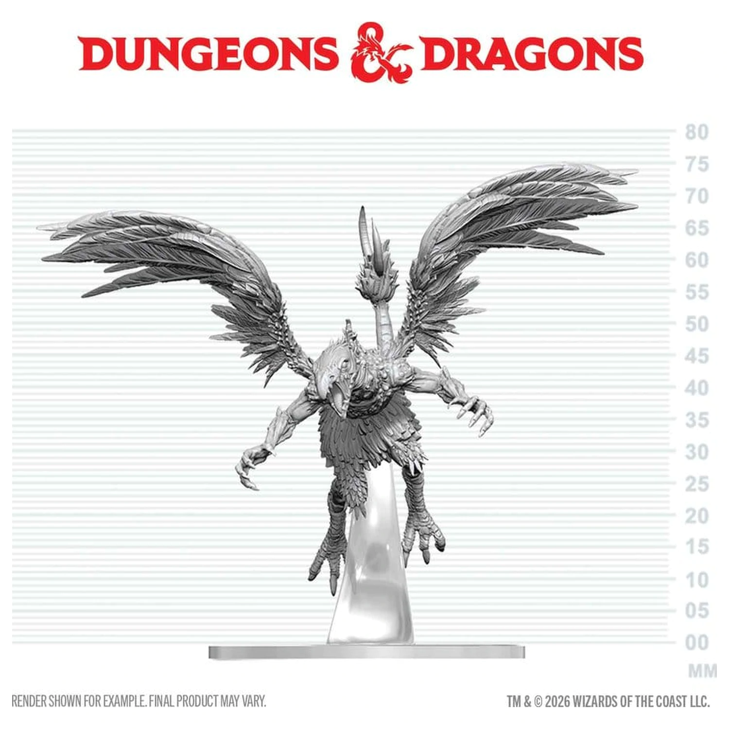 Dungeons & Dragons Nolzur's Marvelous Miniatures Miniatura nevopsita Vrock 17 cm poza produsului