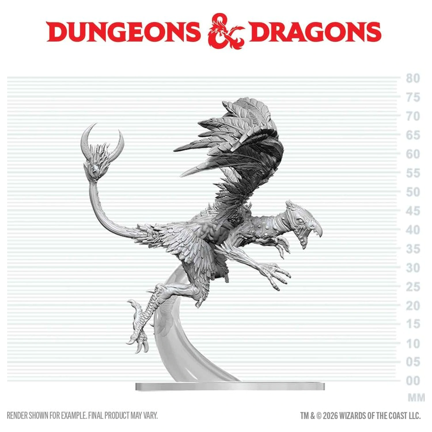 Dungeons & Dragons Nolzur's Marvelous Miniatures Miniatura nevopsita Vrock 17 cm poza produsului