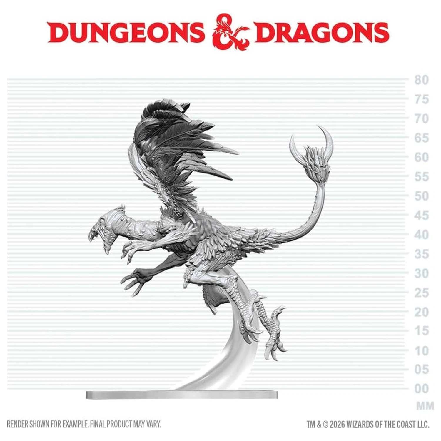 Dungeons & Dragons Nolzur's Marvelous Miniatures Miniatura nevopsita Vrock 17 cm poza produsului