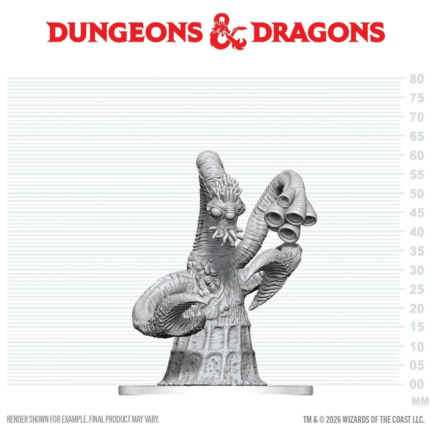 Dungeons & Dragons Nolzur's Marvelous Miniatures Miniatura neagra Yithian 14 cm poza produsului