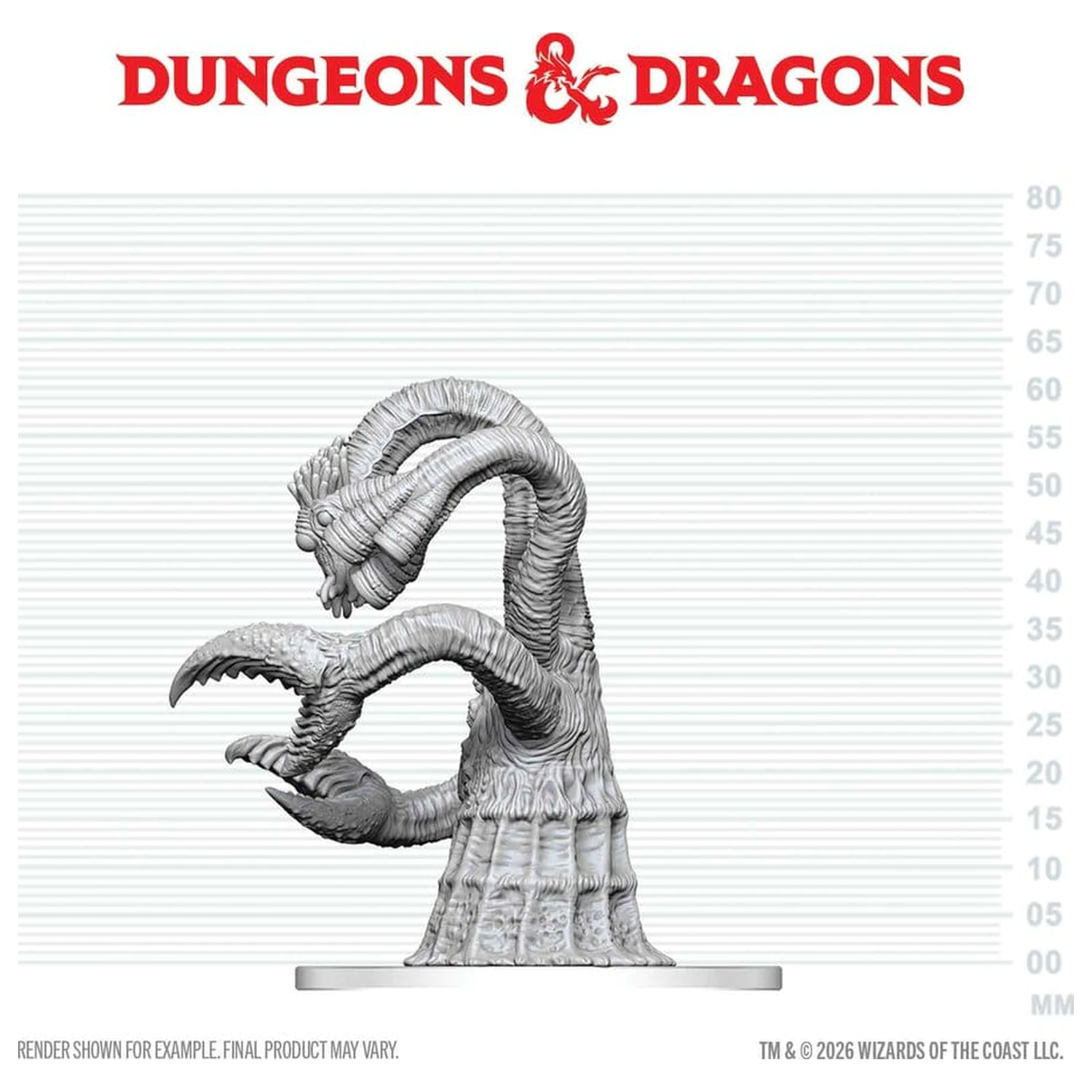 Dungeons & Dragons Nolzur's Marvelous Miniatures Miniatura neagra Yithian 14 cm poza produsului