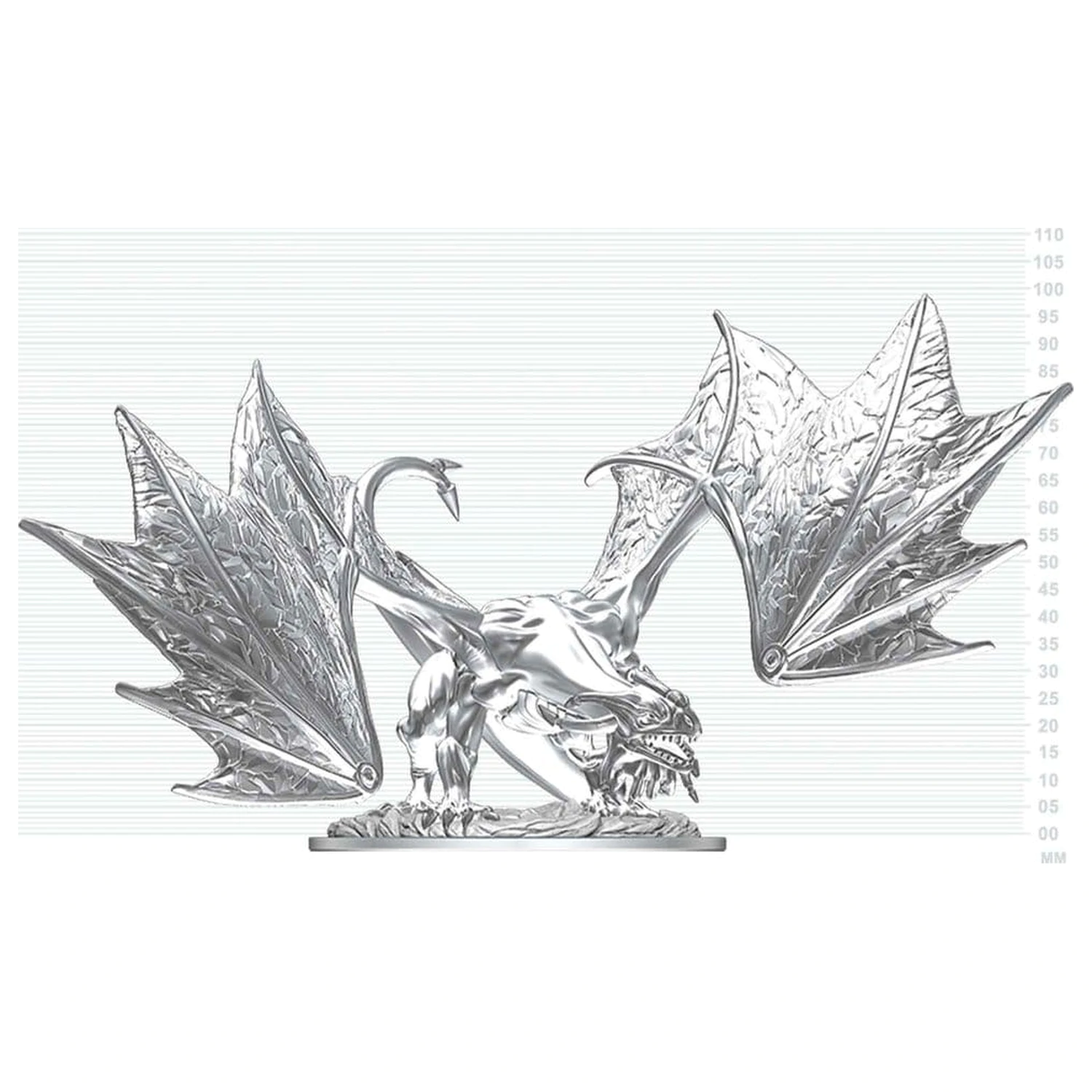 Dungeons & Dragons Nolzur's Marvelous Miniatures Miniatură Nepictată Dragon Tânăr Safir de 20 cm poza produsului