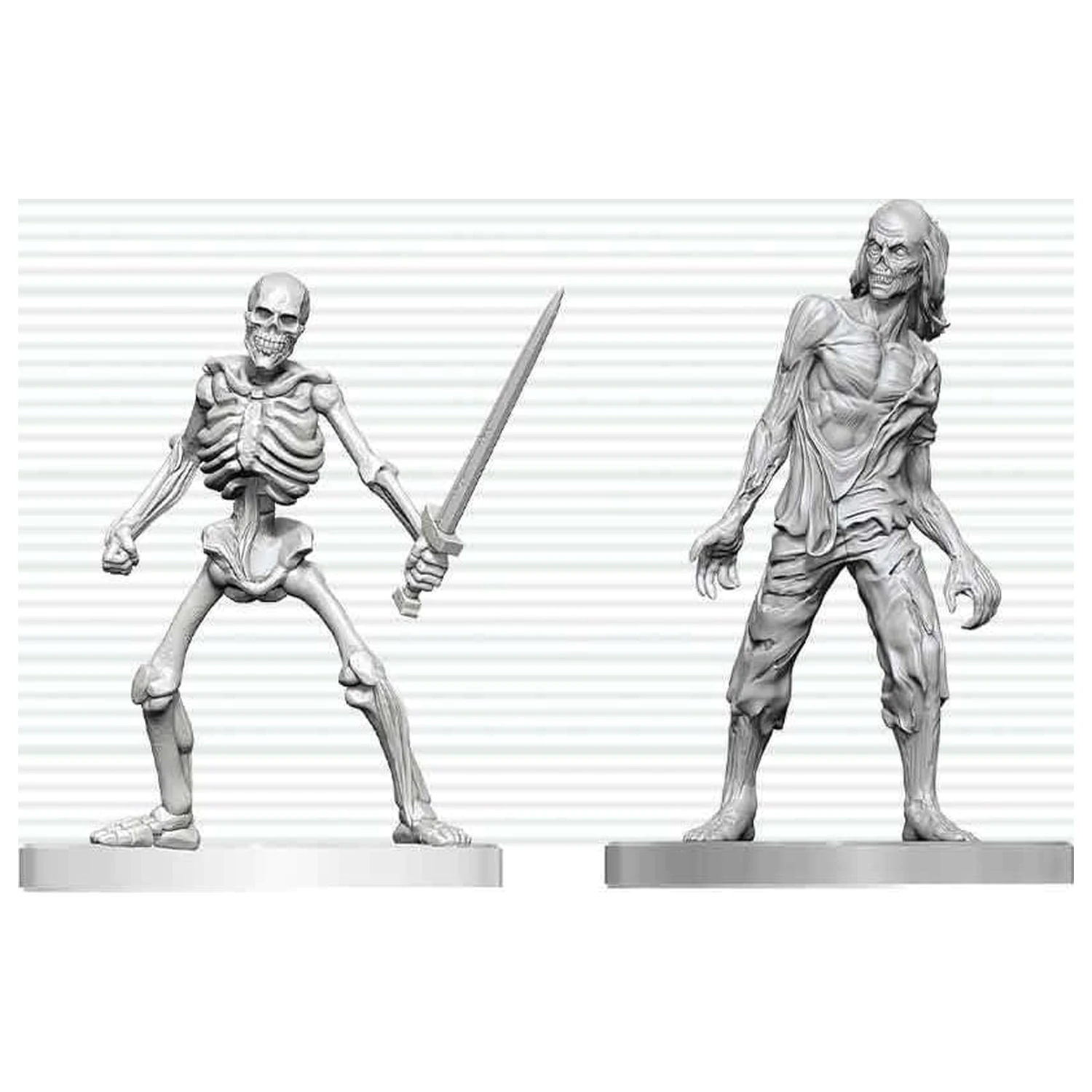 Dungeons & Dragons Nolzur's Marvelous Miniatures Miniaturi Nevopsite Zombie si Schelet 14 cm poza produsului