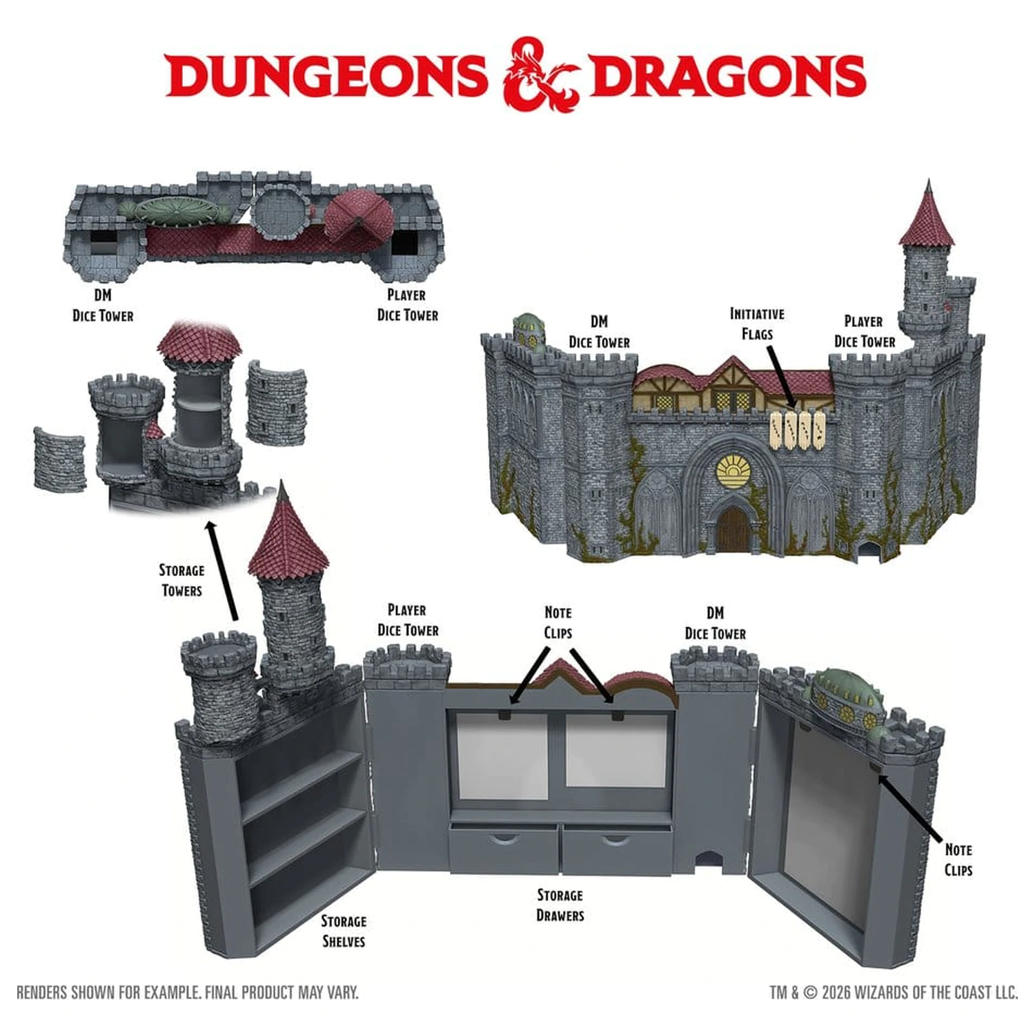 Dungeons & Dragons Replicas of the Realms: Castle Ravenloft DM Screen poza produsului