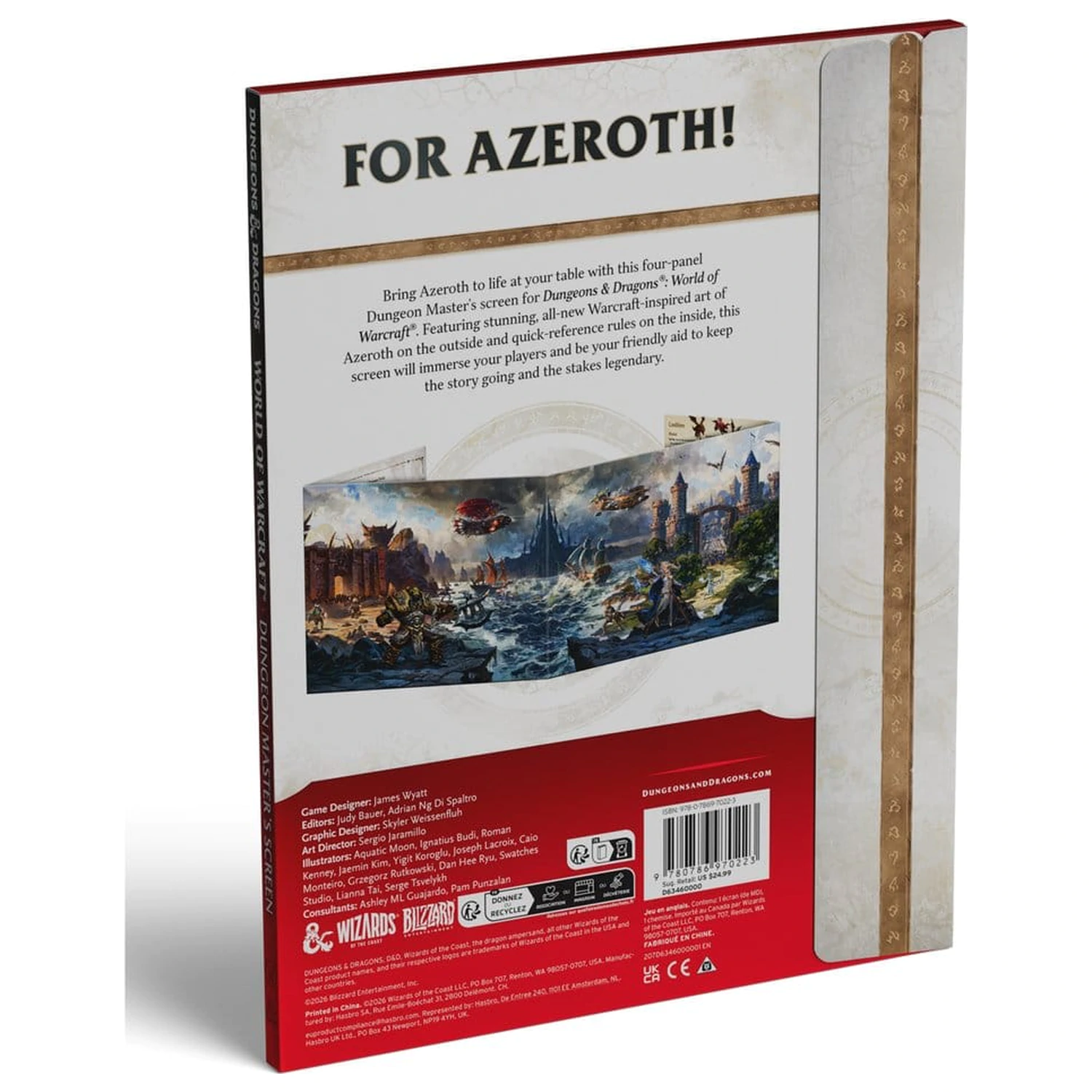 Dungeons & Dragons RPG World of Warcraft Dungeon Master's Screen versiunea în limba engleză poza produsului
