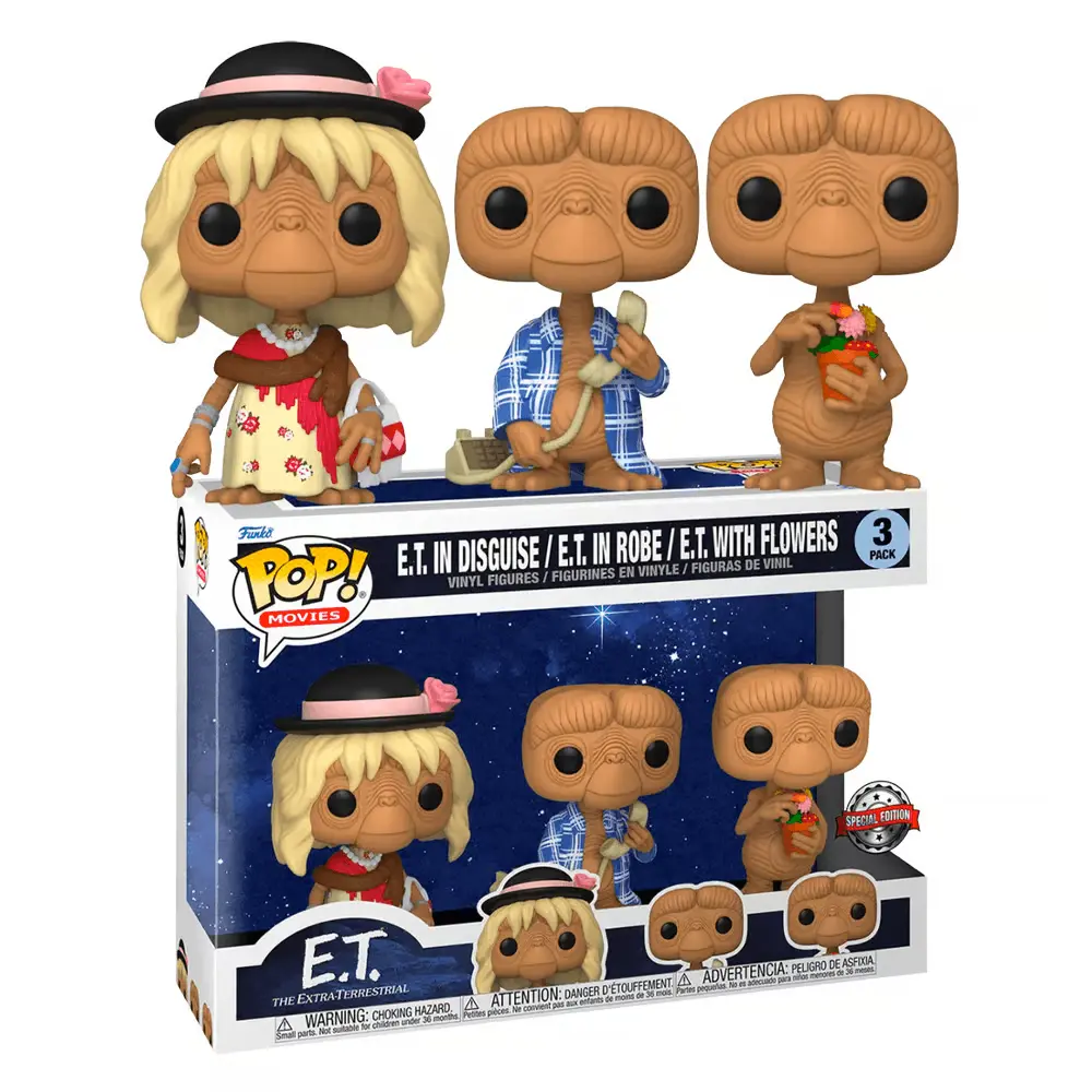 Figurină de vinil POP! Movies E.T. aniversare 40 de ani E.T. set de 3 9 cm poza produsului