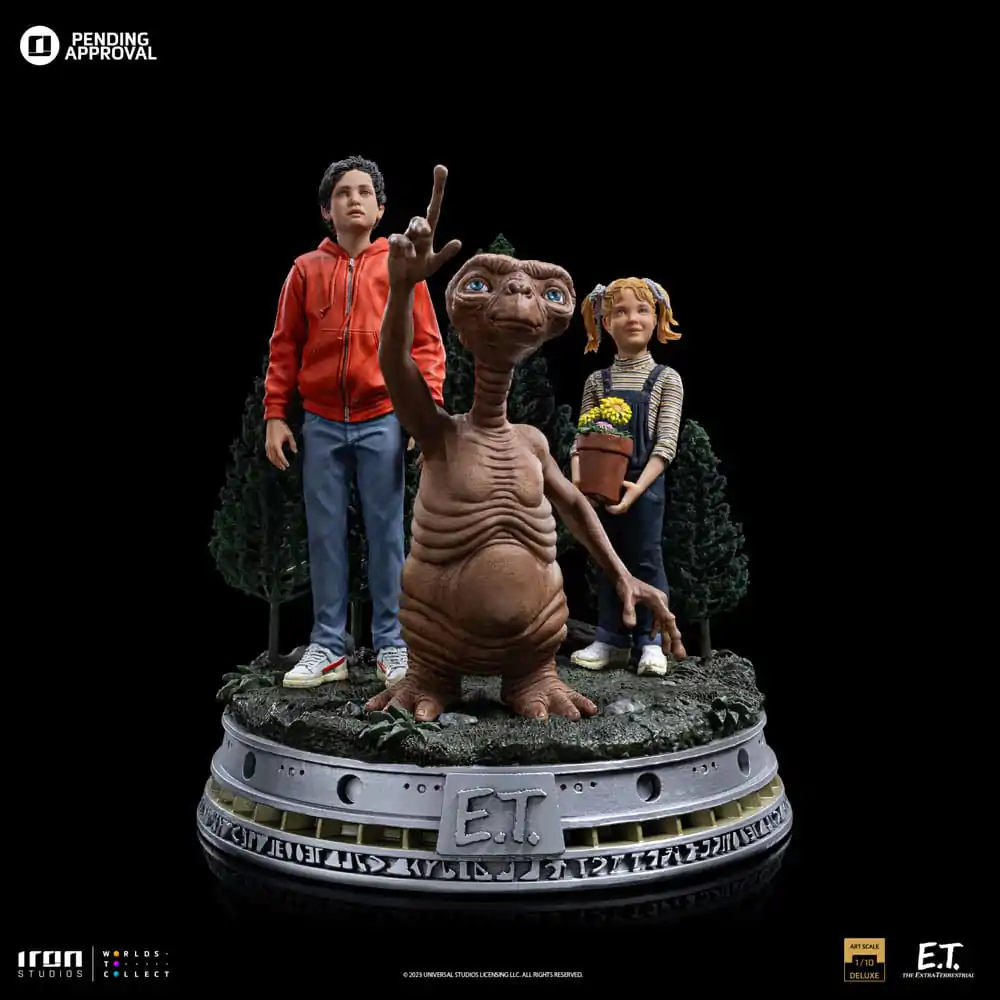 E.T. The Extra-Terrestrial Deluxe Statuie artistică la scară 1/10 E.T., Elliot și Gertie 19 cm poza produsului