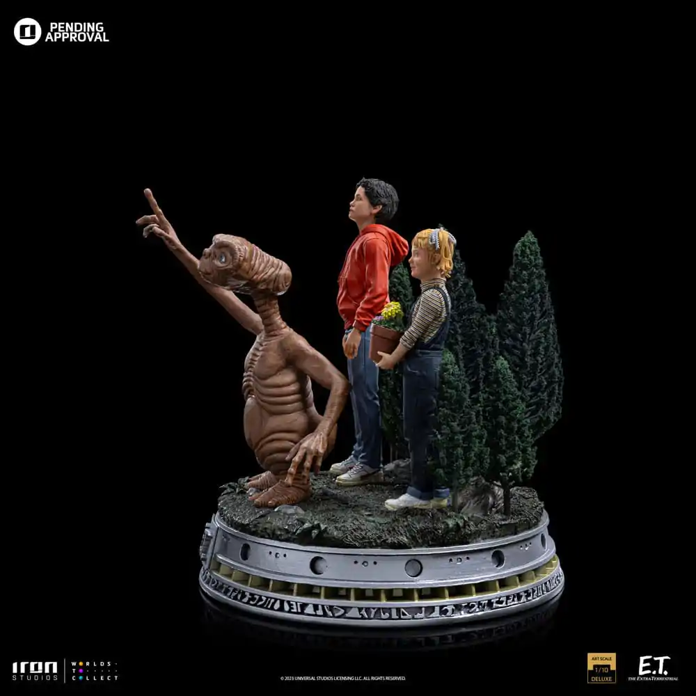 E.T. The Extra-Terrestrial Deluxe Statuie artistică la scară 1/10 E.T., Elliot și Gertie 19 cm poza produsului