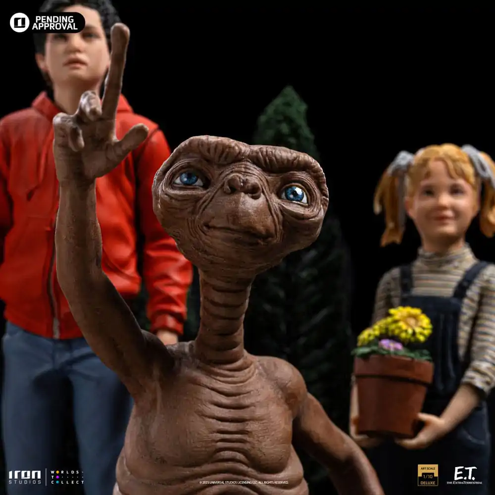 E.T. The Extra-Terrestrial Deluxe Statuie artistică la scară 1/10 E.T., Elliot și Gertie 19 cm poza produsului