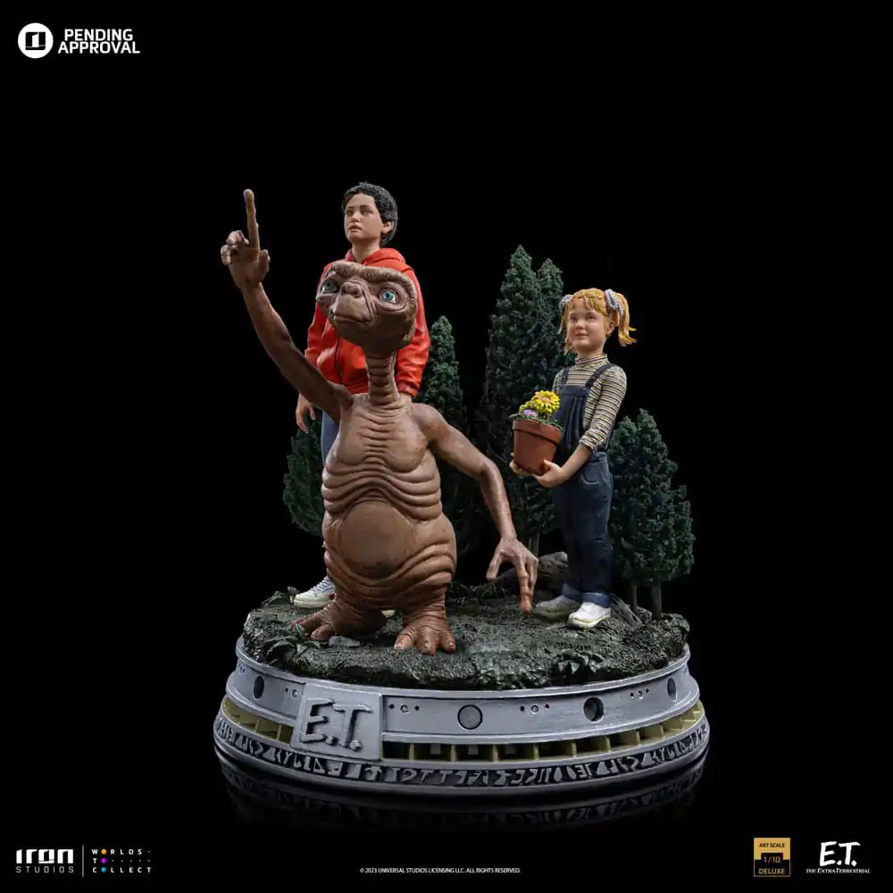 E.T. The Extra-Terrestrial Deluxe Statuie artistică la scară 1/10 E.T., Elliot și Gertie 19 cm poza produsului