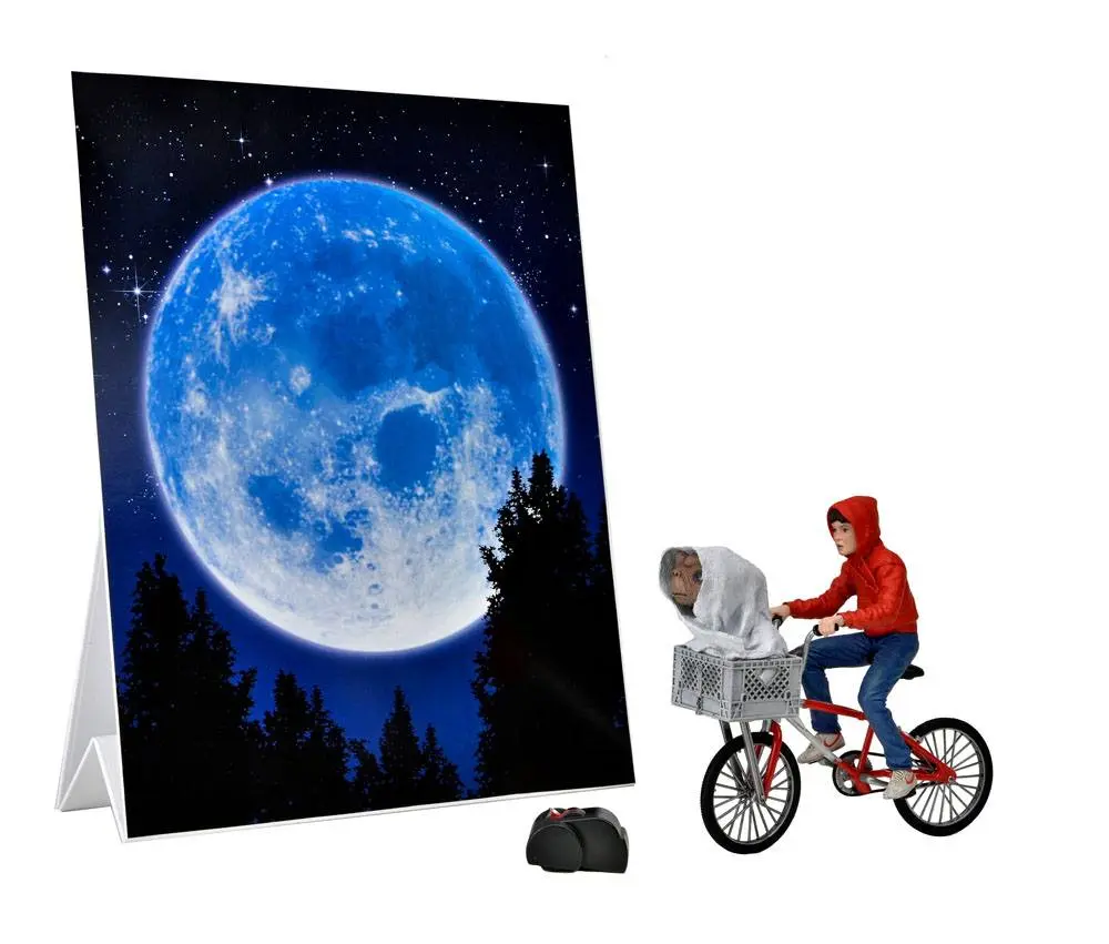 E.T. the Extra-Terrestrial Figurina Elliott & E.T. on Bicycle 13 cm poza produsului