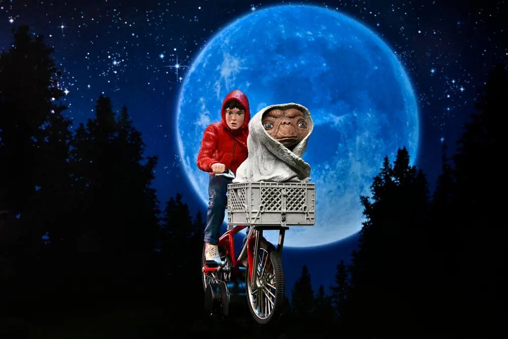 E.T. the Extra-Terrestrial Figurina Elliott & E.T. on Bicycle 13 cm poza produsului
