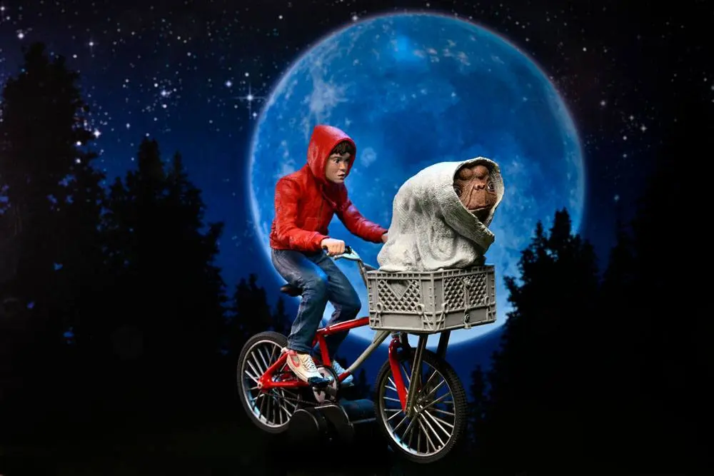 E.T. the Extra-Terrestrial Figurina Elliott & E.T. on Bicycle 13 cm poza produsului