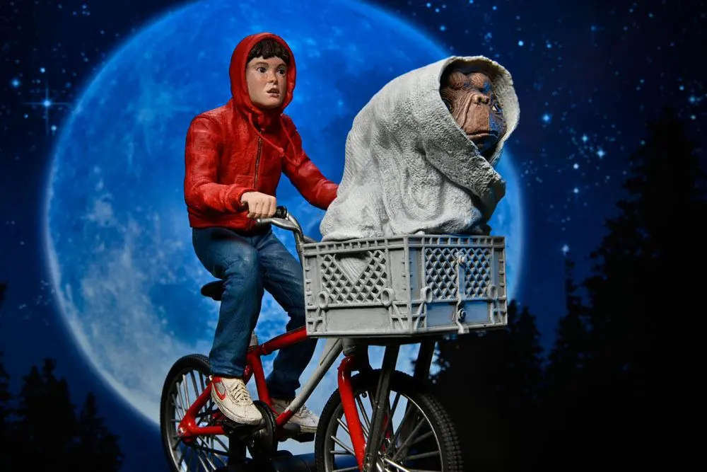 E.T. the Extra-Terrestrial Figurina Elliott & E.T. on Bicycle 13 cm poza produsului