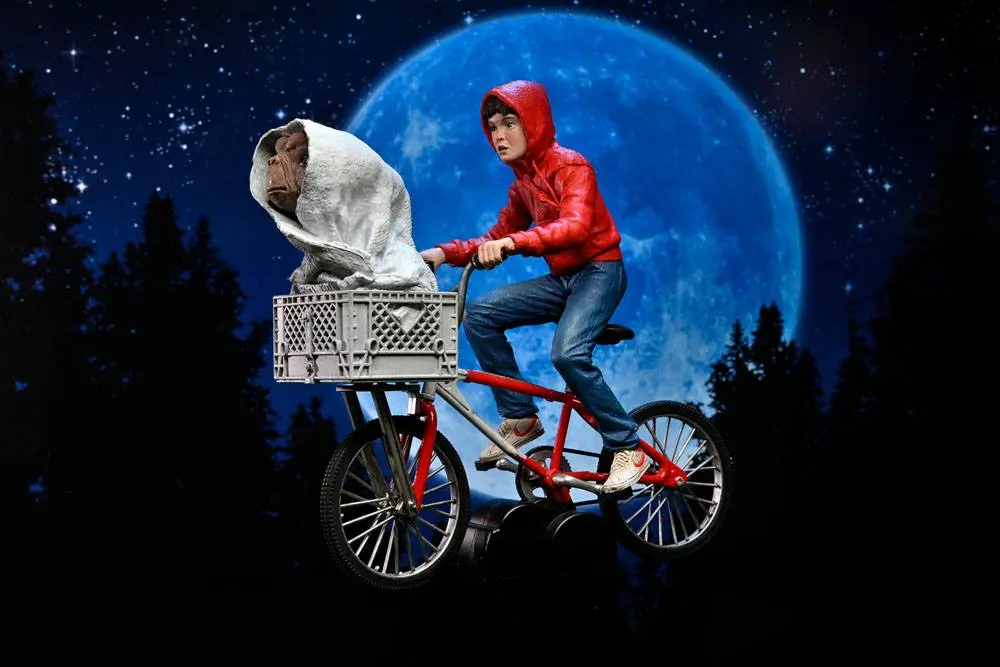 E.T. the Extra-Terrestrial Figurina Elliott & E.T. on Bicycle 13 cm poza produsului