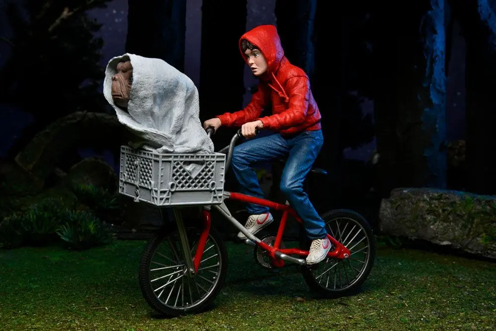E.T. the Extra-Terrestrial Figurina Elliott & E.T. on Bicycle 13 cm poza produsului