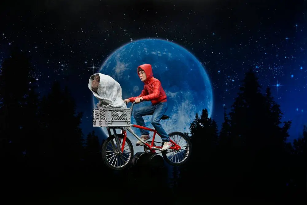 E.T. the Extra-Terrestrial Figurina Elliott & E.T. on Bicycle 13 cm poza produsului