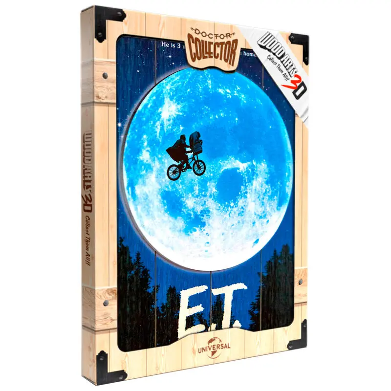 E.T. the Extra-Terrestrial WoodArts Tablou 3D din lemn The Extra-Terrestrial 30 x 40 cm poza produsului