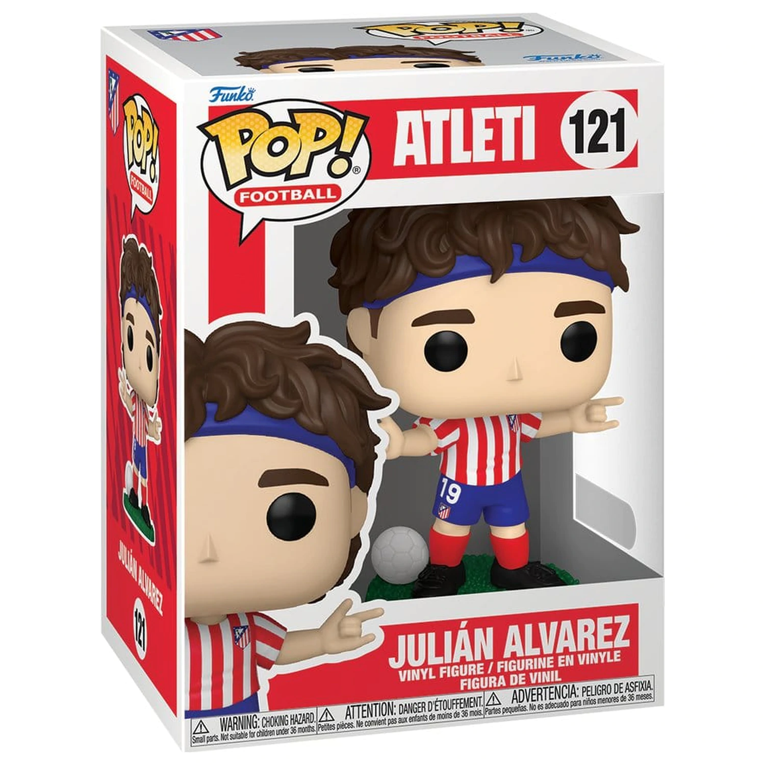 Figurina din vinil EFL Funko POP! MLS Atletico Madrid - Julian Alvarez 9 cm poza produsului