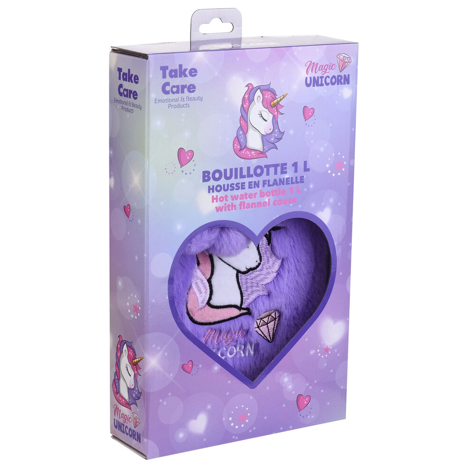 Unicorn Hot water bottle de 1 litru poza produsului