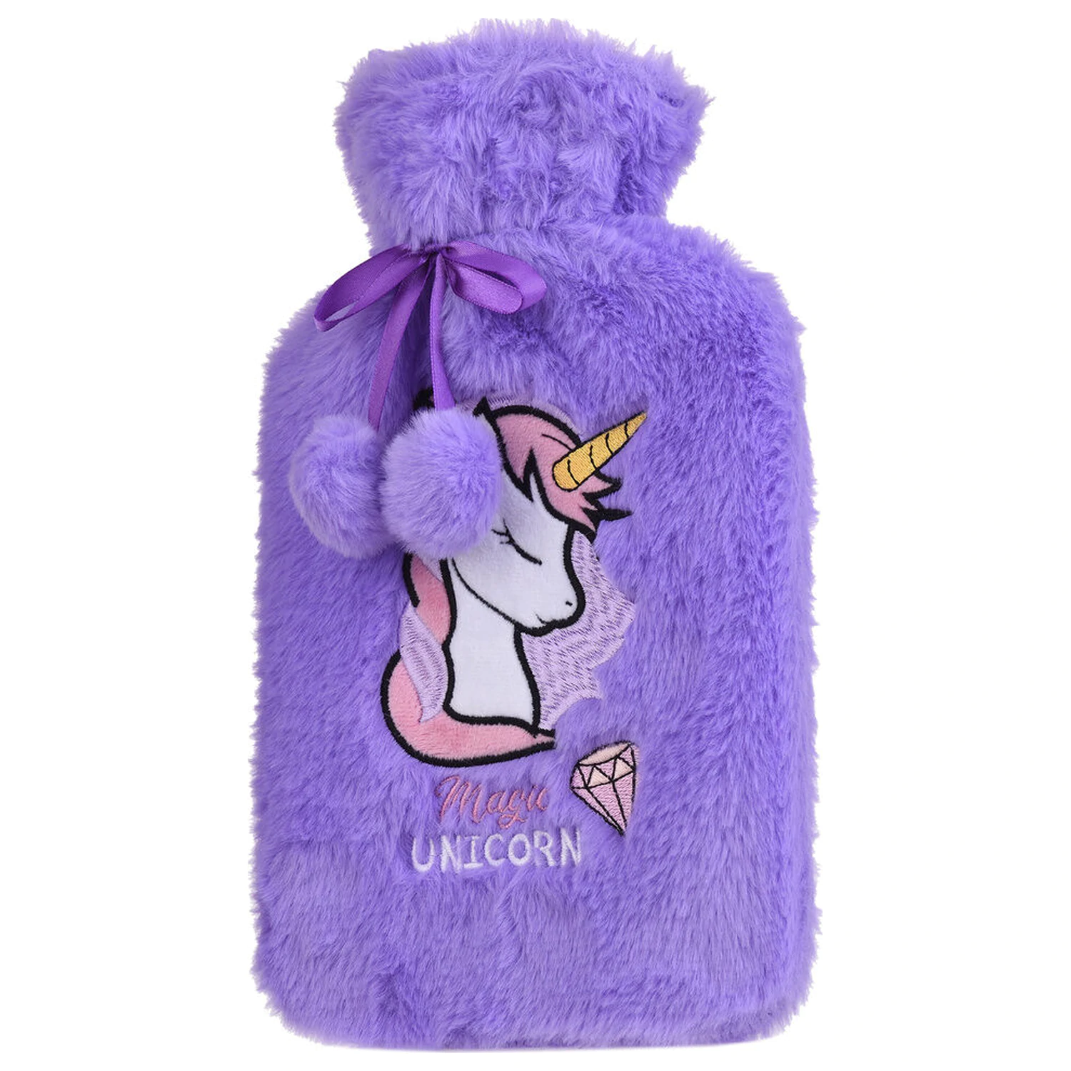 Unicorn Hot water bottle de 1 litru poza produsului