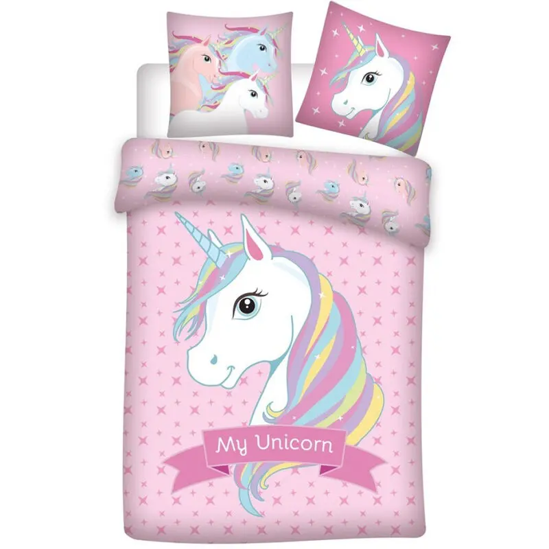 Unicorn microfibra husa pilota pat 90cm poza produsului