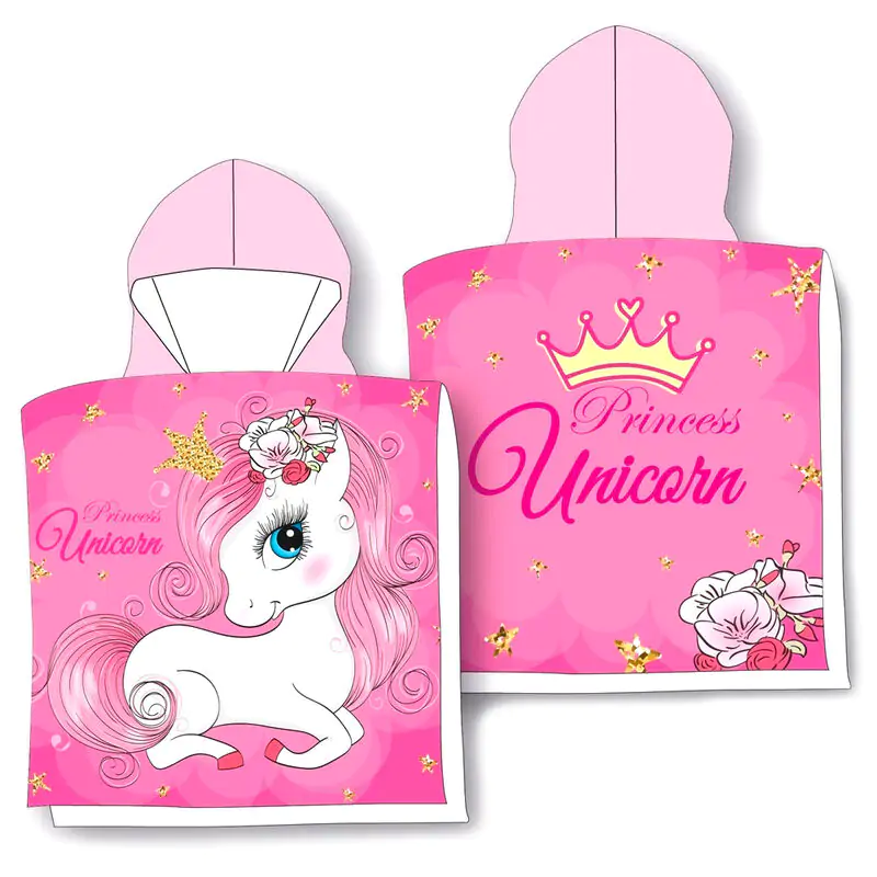 Prosop poncho din bumbac Unicorn poza produsului