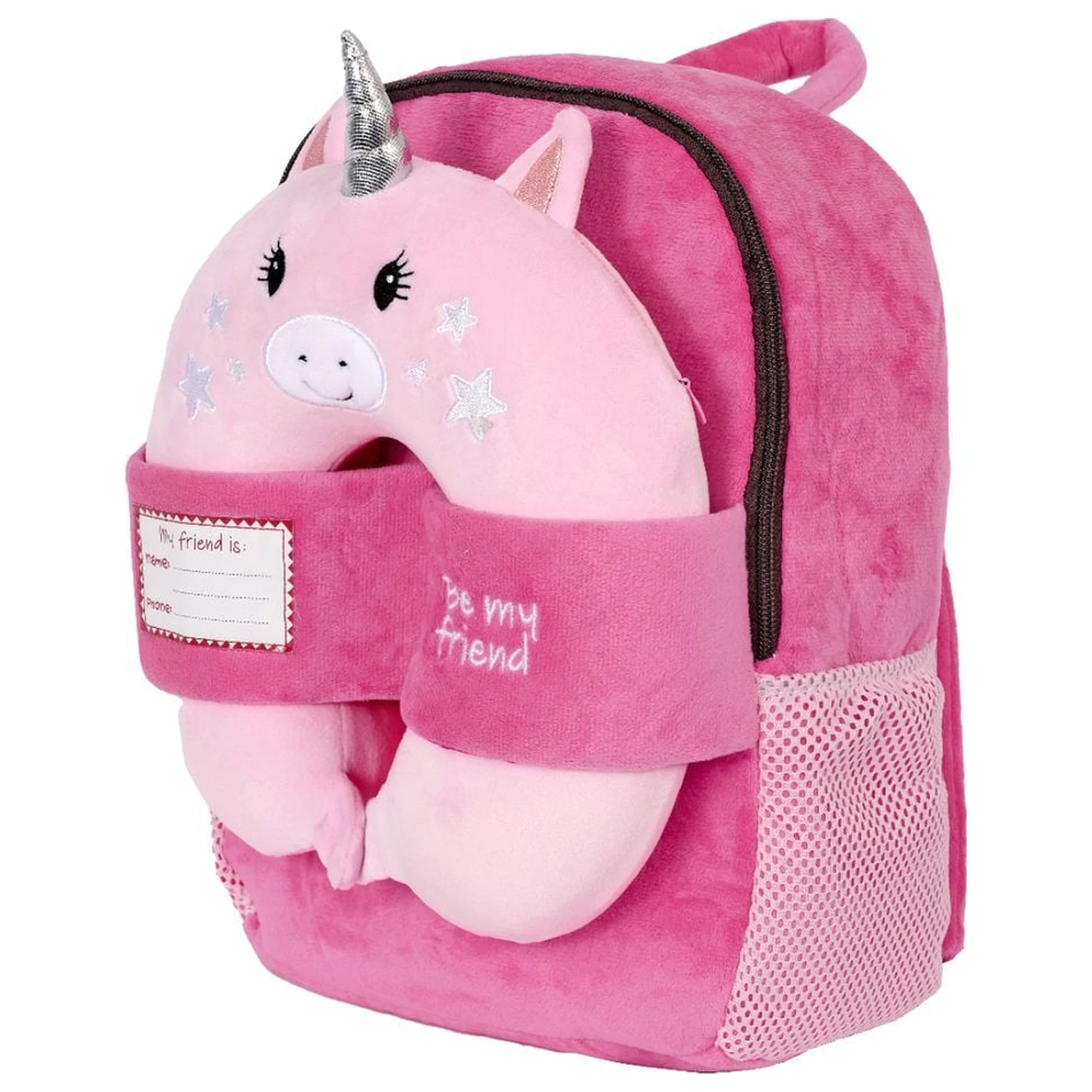 Unicorn plush + rucsac 27cm poza produsului