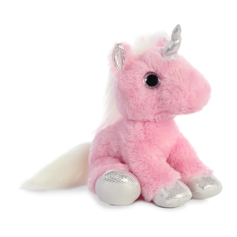 Unicorn pink solft jucarie de plus 31 cm poza produsului