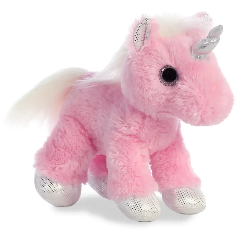 Unicorn pink solft jucarie de plus 31 cm poza produsului