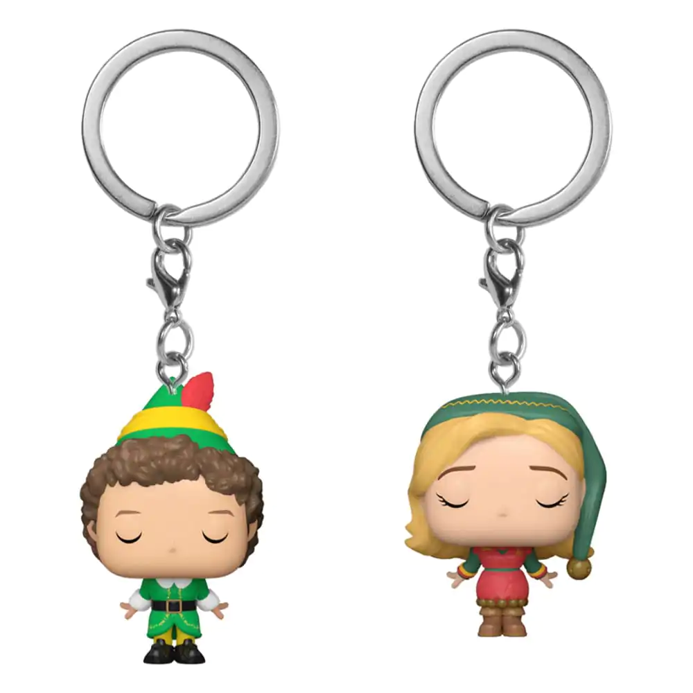 Elf POP! Breloc din vinil 2-Pack Buddy & Jovie 4 cm poza produsului