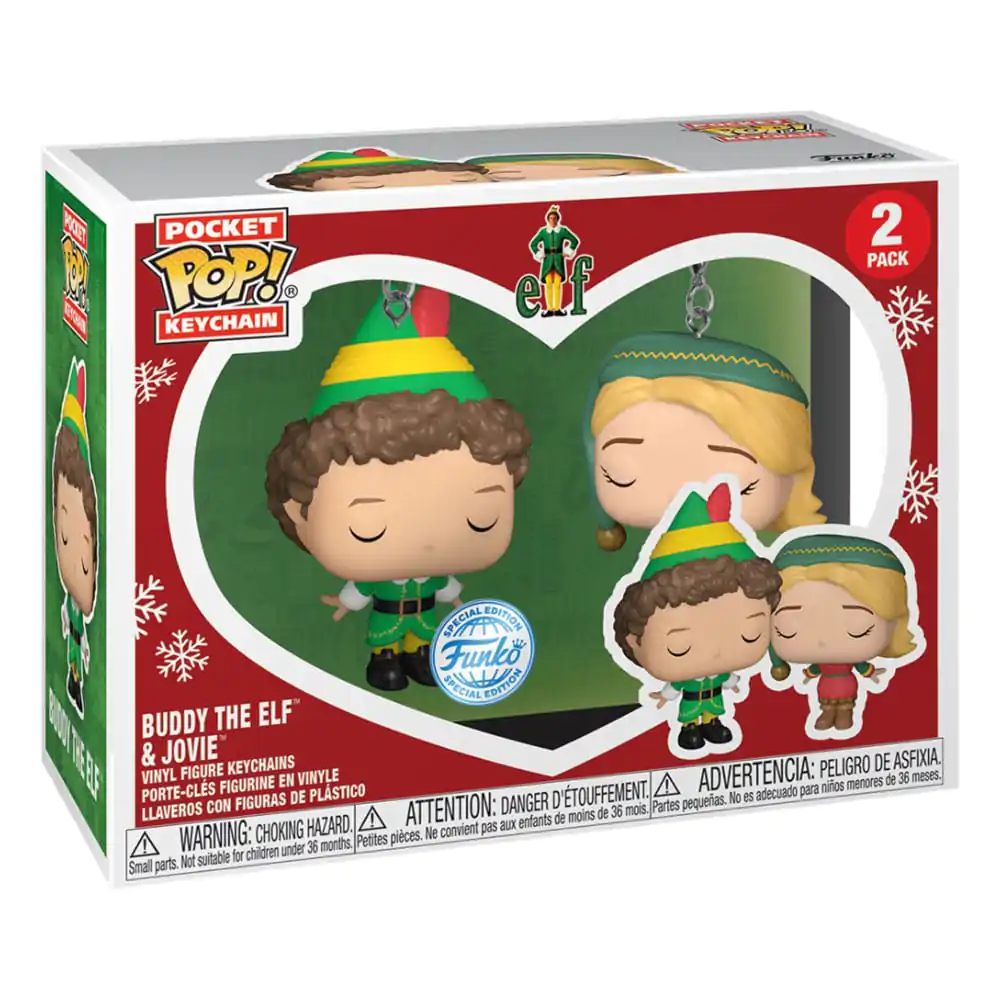 Elf POP! Breloc din vinil 2-Pack Buddy & Jovie 4 cm poza produsului