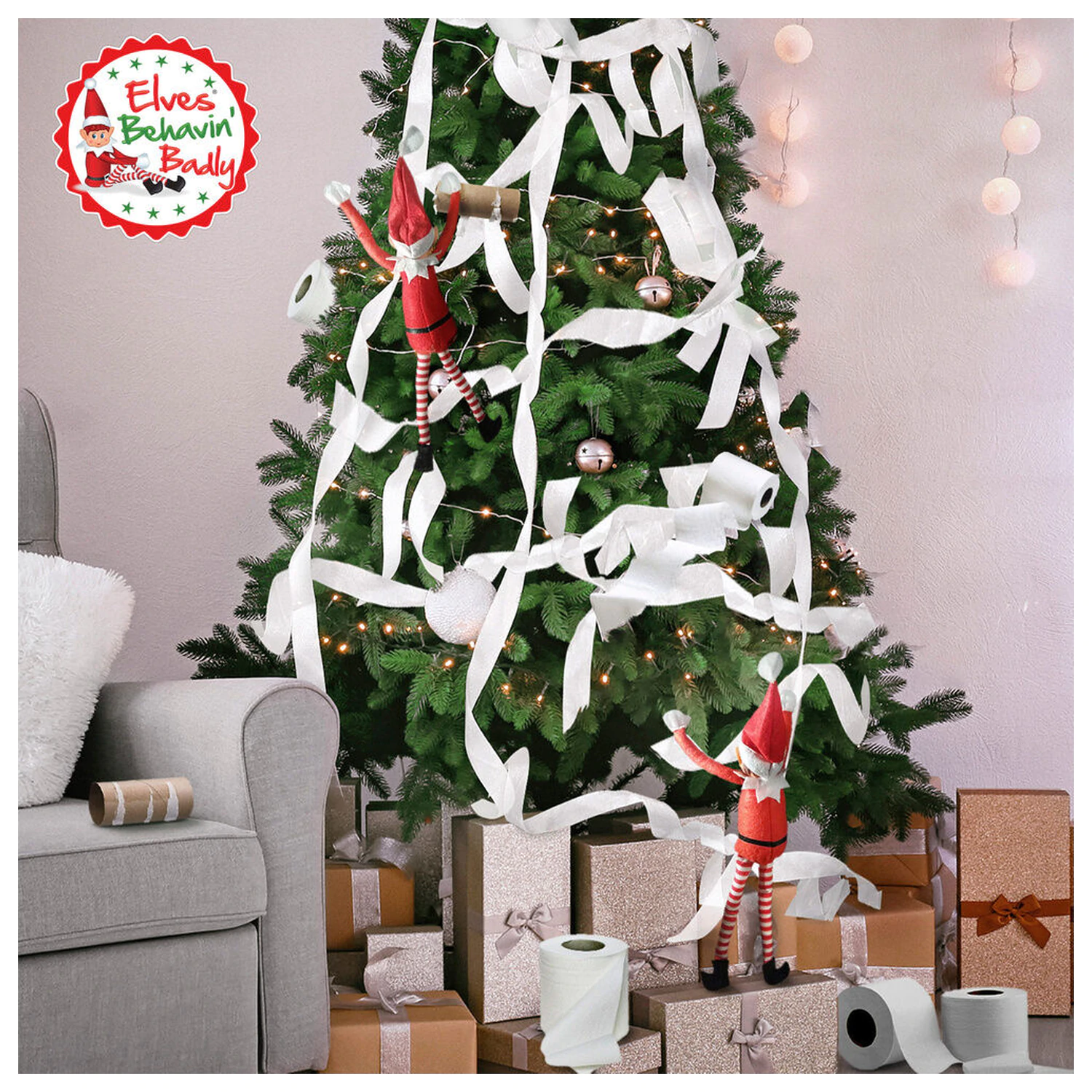 Elves Behavin' Badly Elvie crossbar papusa Elfa 30cm poza produsului