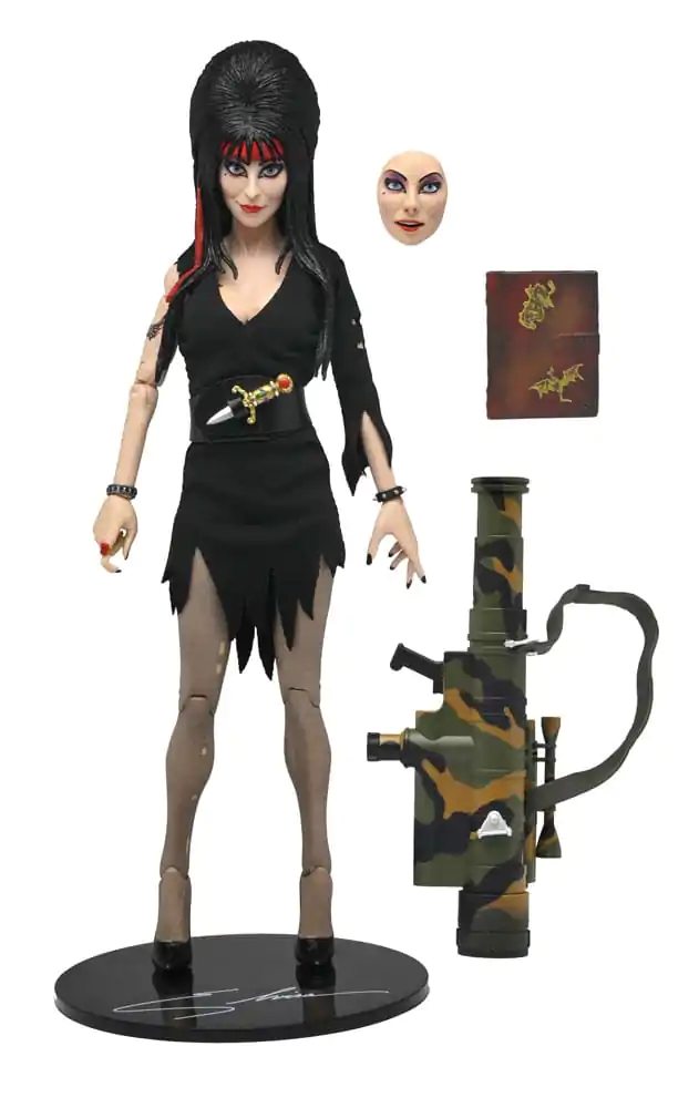 Elvira: Mistress of the Dark Figurina de Acțiune Îmbrăcată Commando Elvira 20 cm poza produsului