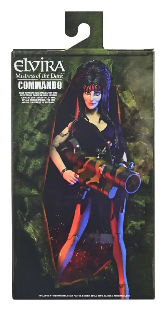 Elvira: Mistress of the Dark Figurina de Acțiune Îmbrăcată Commando Elvira 20 cm poza produsului