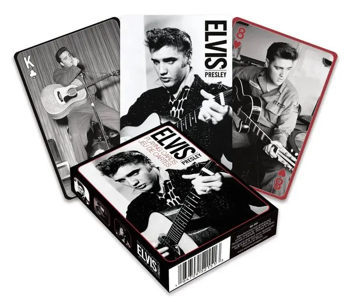 Cărți de joc Elvis Presley Alb & Negru poza produsului