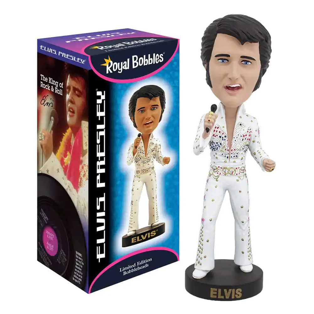 Figurină Elvis Presley Bobble-Head Costum Vultur Aloha from Hawaii 20 cm poza produsului