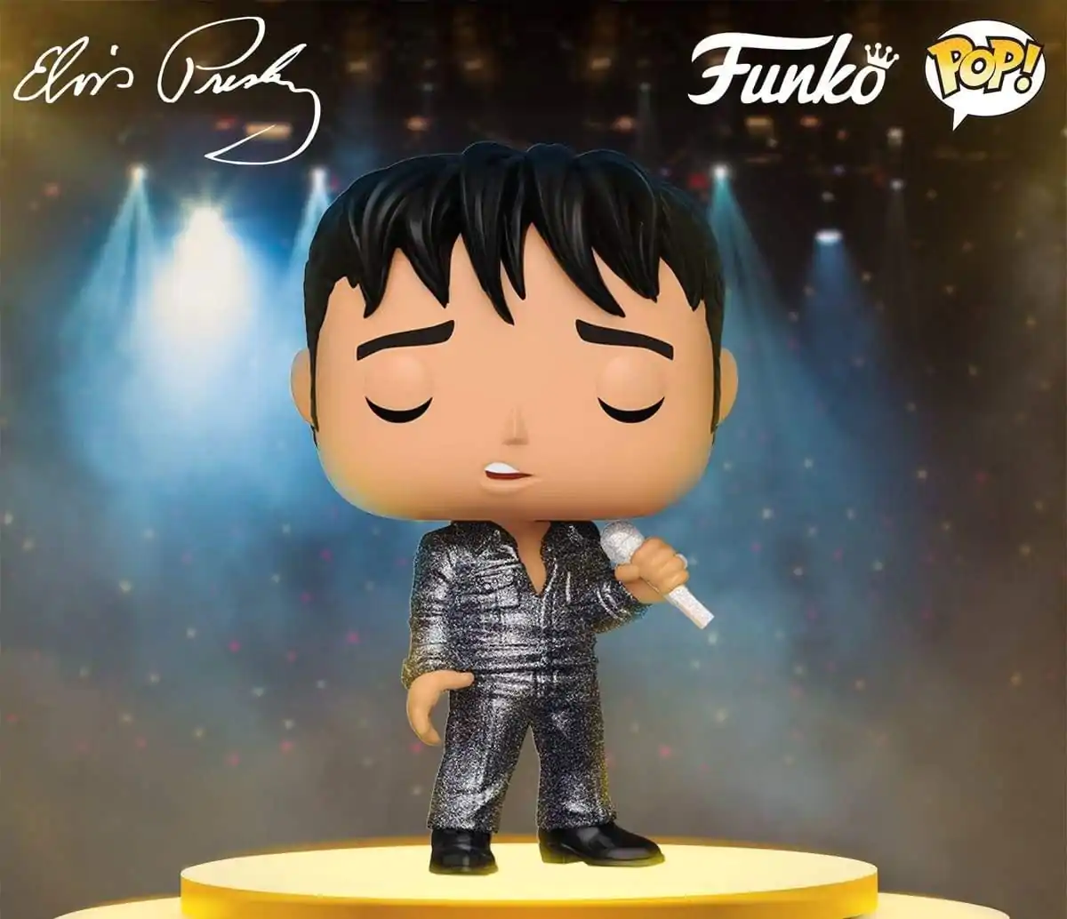 Elvis Presley Funko POP! Rocks figurină de vinil '68ComebackSpecial(DGLT) 9 cm poza produsului