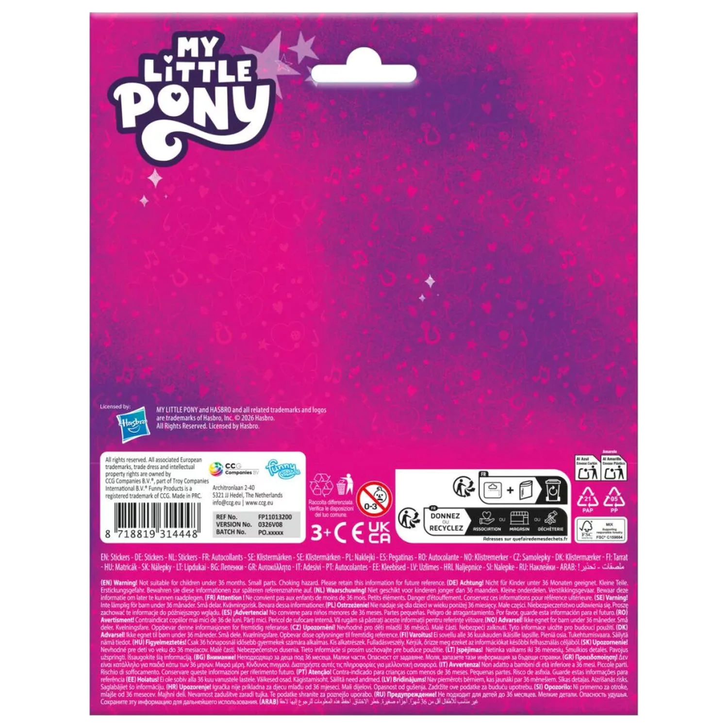 My Little Pony Colorful Crew Autocolant poza produsului